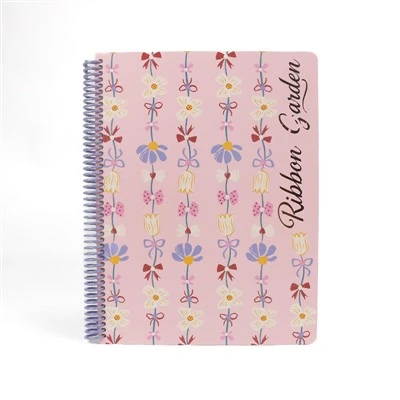 A4 hardcover spiralindbinding notesbog med papiromslag 100 ark specialdesignet til studerende-gavejournal